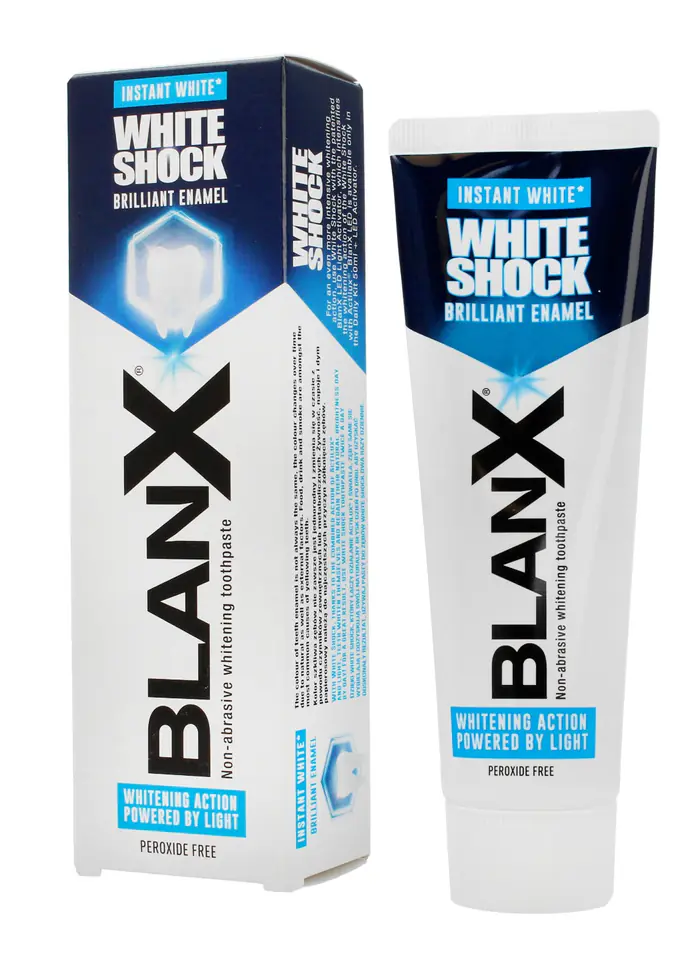 ⁨Blanx Pasta do zębów wybielająca White Shock Instant White  75ml⁩ w sklepie Wasserman.eu