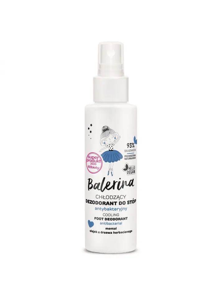 ⁨Floslek Balerina Cooling Foot Deodorant Antibacterial 100ml⁩ at Wasserman.eu