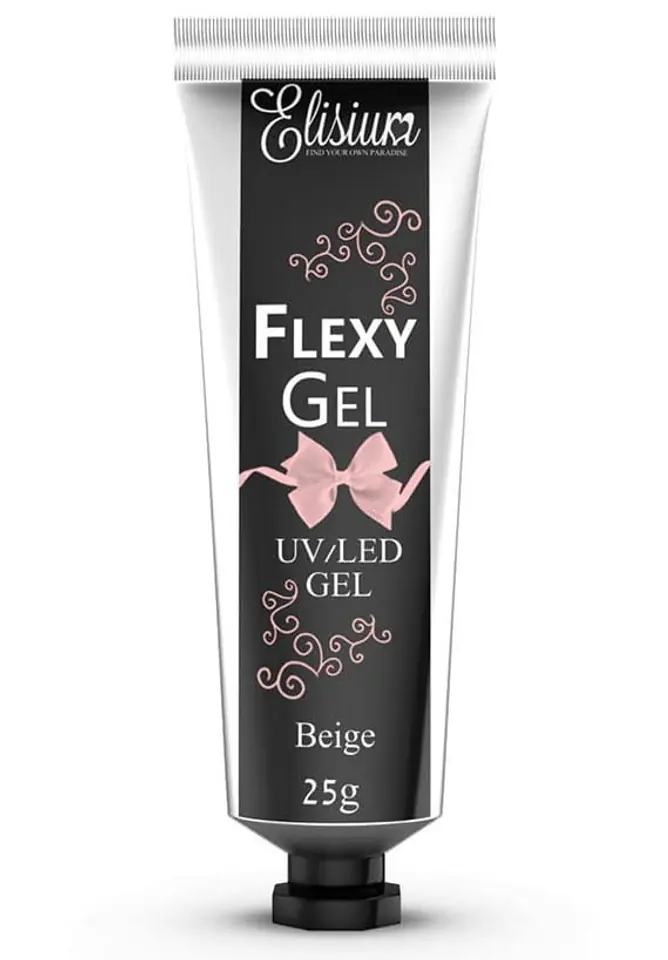 ⁨ELISIUM Flexy Gel do przedłużania paznokci UV/LED Beige 25g⁩ w sklepie Wasserman.eu