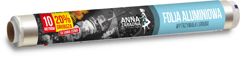 ⁨ANNA ZARADNA Folia aluminiowa 20% grubsza - 10m 1szt⁩ w sklepie Wasserman.eu