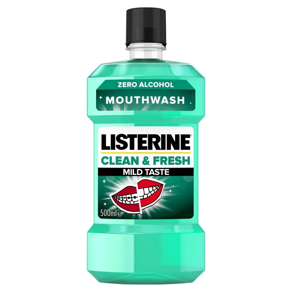 ⁨Listerine Clean & Fresh Płyn do płukania jamy ustnej Mild Taste 500ml⁩ w sklepie Wasserman.eu