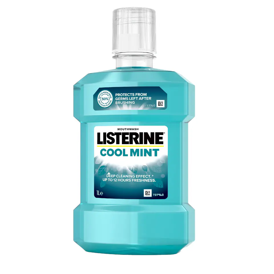 ⁨Listerine Cool Mint Płyn do płukania ust 1L⁩ w sklepie Wasserman.eu