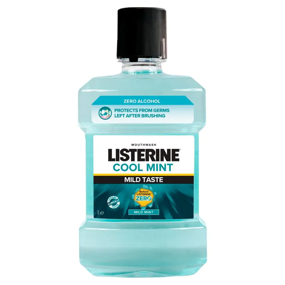 ⁨Listerine Cool Mint Mouthwash - Mild Taste 1L⁩ at Wasserman.eu
