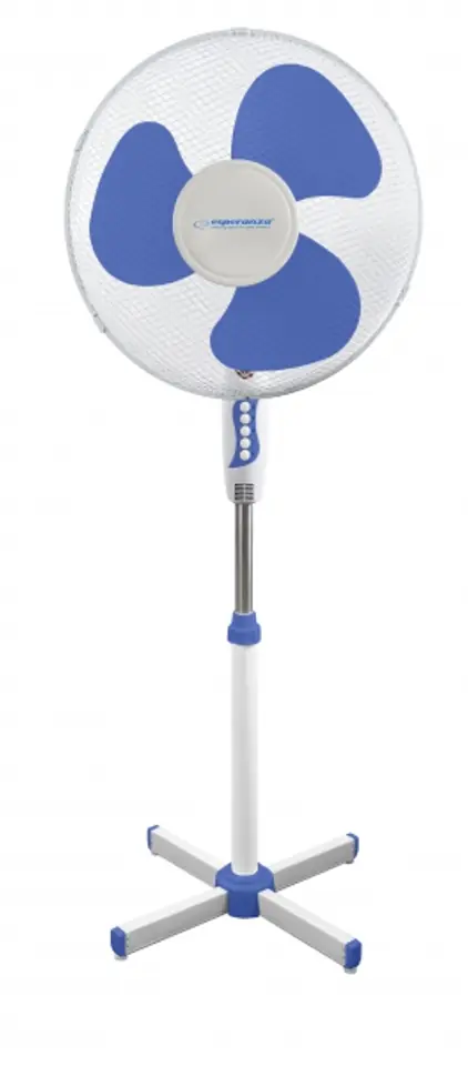 ⁨Esperanza EHF001WB, 16 '' standing fan, White/Blue⁩ at Wasserman.eu