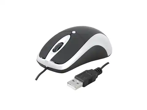 ⁨LTC Optical wired mouse USB HADES, black-silver. (1LM)⁩ at Wasserman.eu