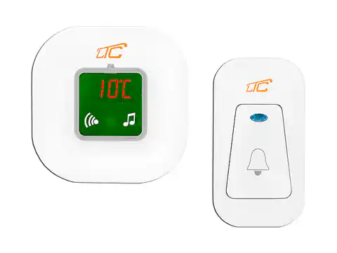 ⁨Wireless doorbell with thermometer LTC LXDZ1 ELECTRO, AC 230V. (1LM)⁩ at Wasserman.eu