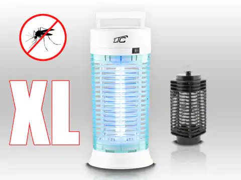 ⁨1 szt.  PS LTC Lampa owadobójcza UV na komary 11W 40m2, biała.⁩ w sklepie Wasserman.eu