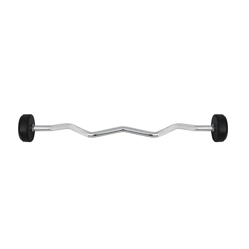 ⁨HMS GSL10 fixed rubberised barbell/grip 10kg⁩ at Wasserman.eu