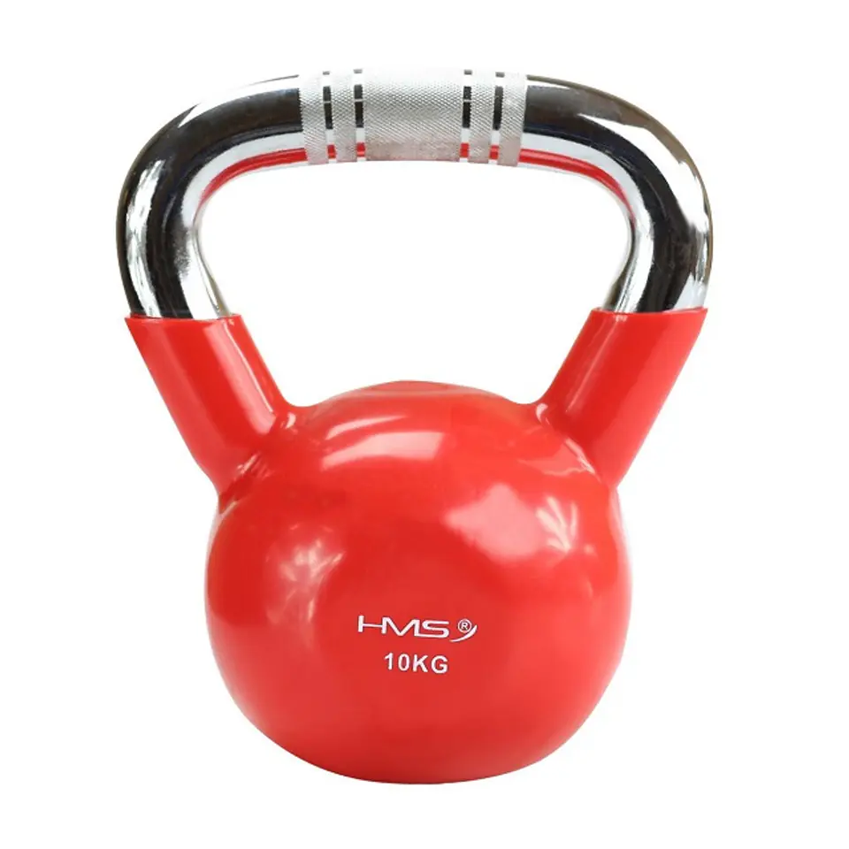 ⁨Kettlebell chromowany 10 kg czerwony HMS KTC10⁩ w sklepie Wasserman.eu