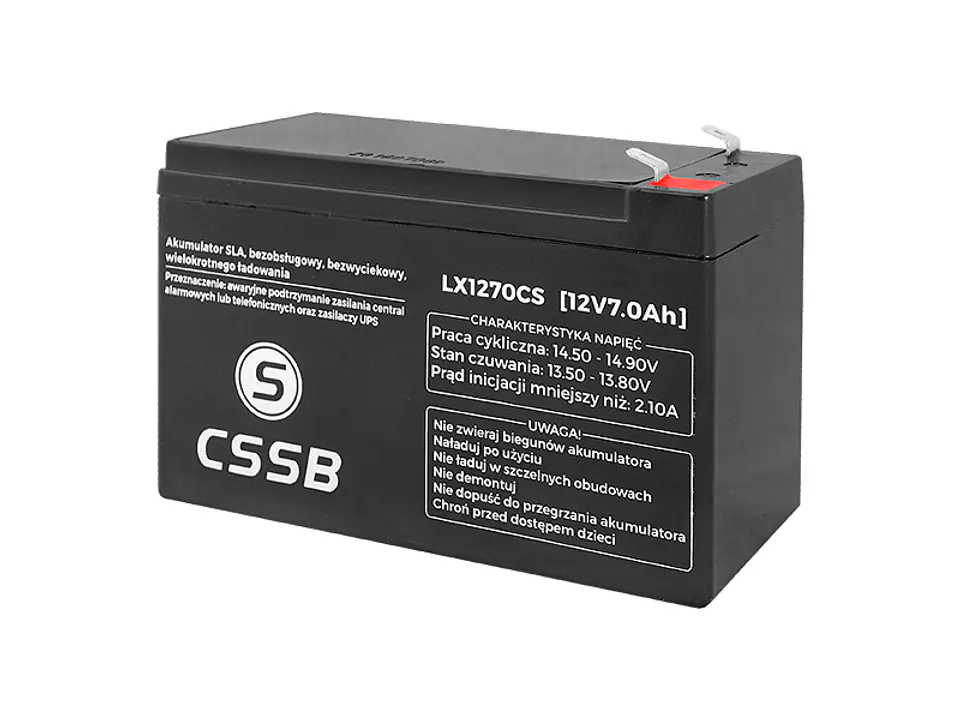 ⁨PS Rechargeable gel battery 12V, 7.0Ah. (1LM)⁩ at Wasserman.eu