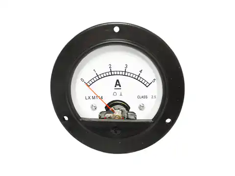 ⁨Analog meter round ammeter 5A, with shunt. (1LM)⁩ at Wasserman.eu