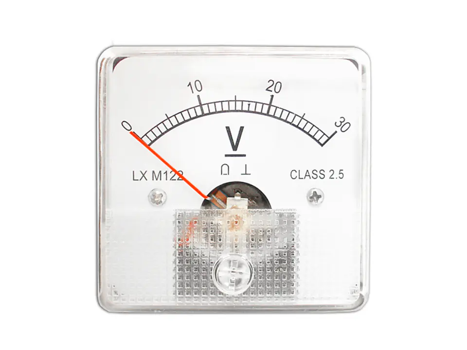 ⁨Analog meter square voltmeter 30V (1LM)⁩ at Wasserman.eu