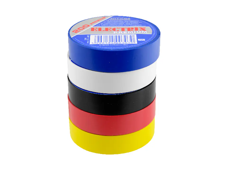 ⁨Tape Electrix 200 Premium Regenbogen 19mm * 18m op.5pcs. (1LM)⁩ im Wasserman.eu
