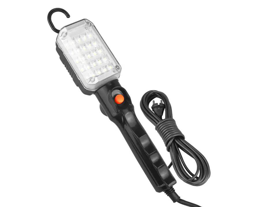 ⁨1 szt. Lampa warsztatowa 25 x LED SMD, 230 V, kabel 10 m, magnes.⁩ w sklepie Wasserman.eu