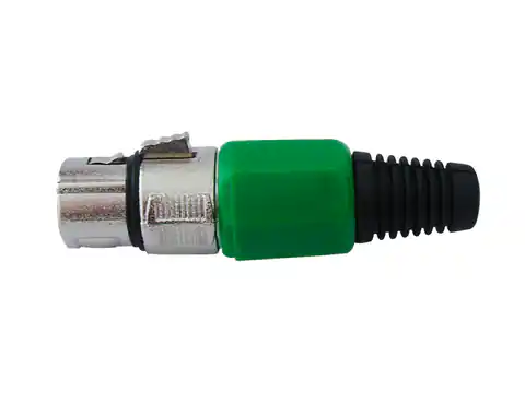 ⁨20 szt. Gniazdo Mikrofonowe 3P na kabel zielone⁩ w sklepie Wasserman.eu