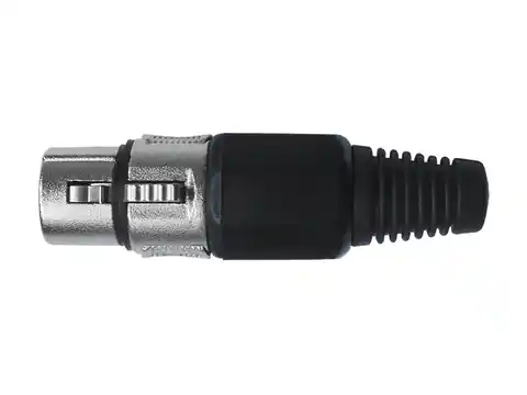 ⁨20 szt. Gniazdo Mikrofonowe 3P na kabel czarne⁩ w sklepie Wasserman.eu