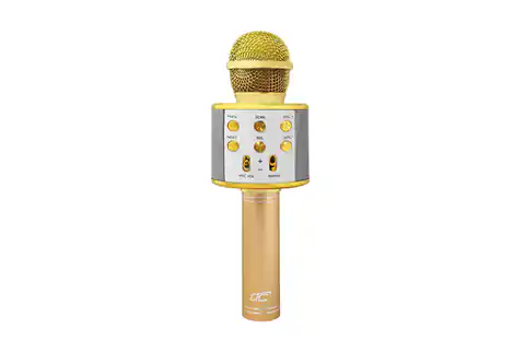 ⁨1 szt.  Mikrofon bluetooth LTC z wbudowanym głośnikiem, ZŁOTY.⁩ w sklepie Wasserman.eu