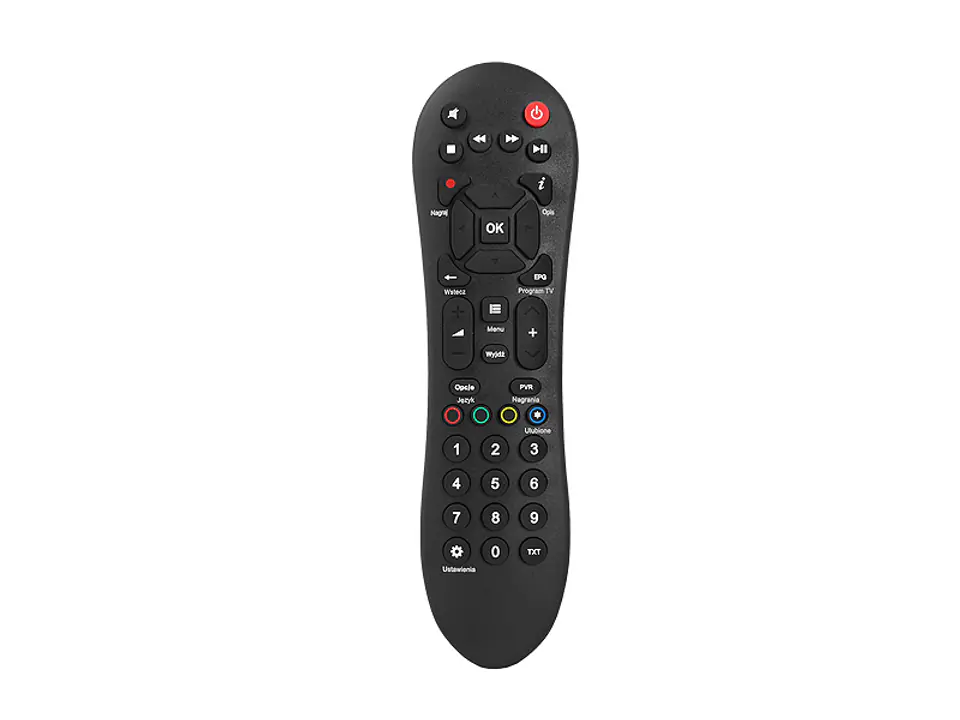 ⁨Remote control for POLSAT HD7000, HD5000, HD3000, EVOBOX set-top boxes (PL). (1LM)⁩ at Wasserman.eu