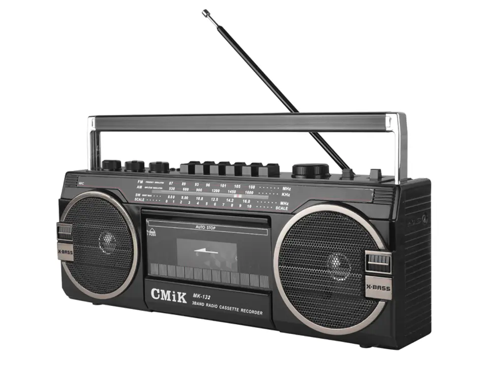 ⁨Portable radio OLD STYLE MK-132BT, Bluetooth, cassette, USB, TF Card, AUX. (1LM)⁩ at Wasserman.eu