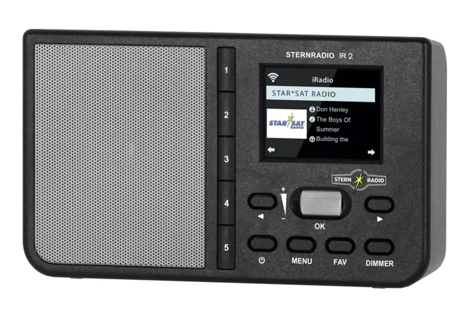 Internetradio TECHNISAT STERNRADIO IR2, Farbdisplay, Uhr, Wecker, Smartphone-Steuerung, schwarz (1LM) im Wasserman.eu