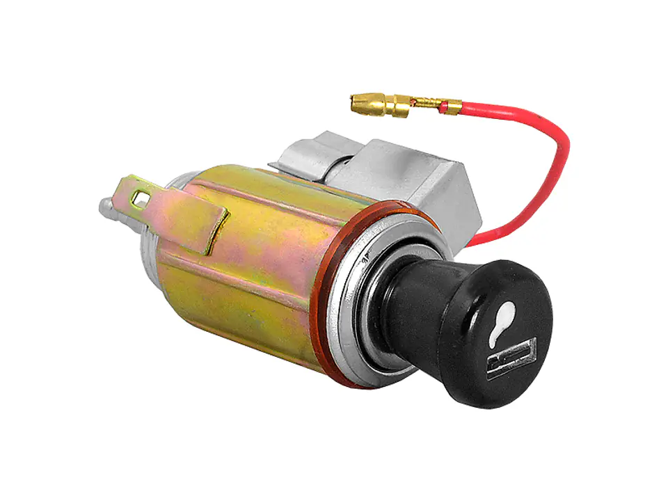 ⁨Car cigarette lighter with cigarette lighter socket 12V illuminated (socket + filament) (1LM)⁩ at Wasserman.eu