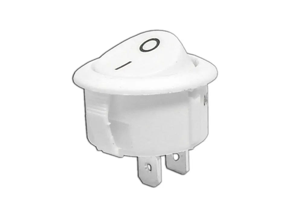 ⁨Rocker switch round white R5 0-1 10A (1LM)⁩ at Wasserman.eu