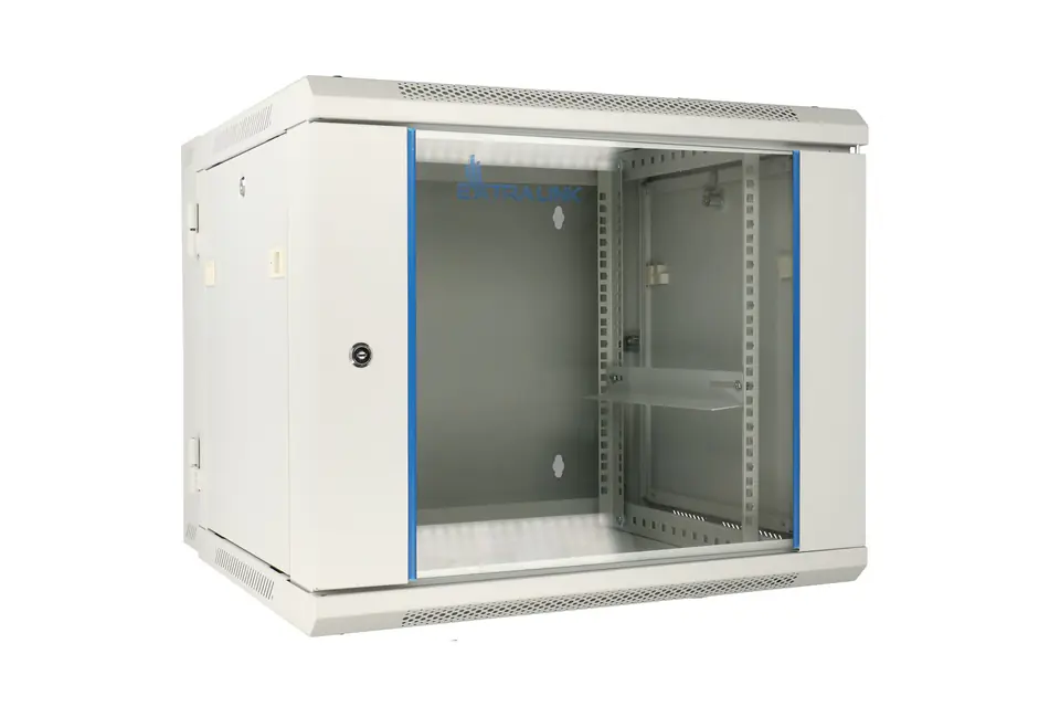 ⁨EXTRALINK 12U 600X600 AZH WALL-MOUNTED RACKMOUNT CABINET SWING TYPE GRAY⁩ w sklepie Wasserman.eu