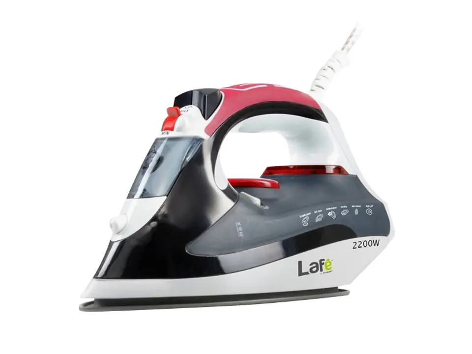 ⁨Steam iron LAF02b black-red⁩ at Wasserman.eu