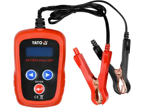 ⁨Tester akumulatora 12 V, cyfrowy, YT-83113, Yato. (1LM)⁩ w sklepie Wasserman.eu
