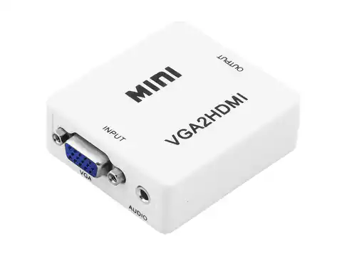 ⁨Przejście adapter sygnału VGA+AUDIO/HDMI. (1LM)⁩ w sklepie Wasserman.eu