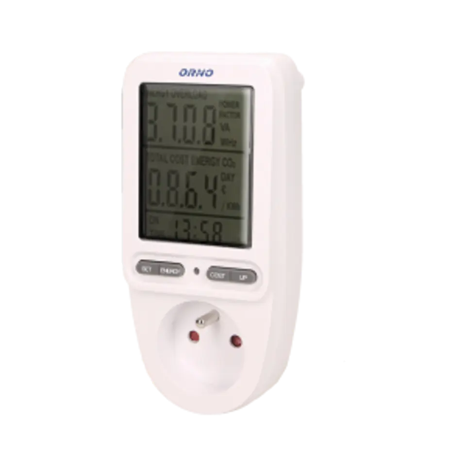 ⁨Wattmeter, energy calculator with LCD display⁩ at Wasserman.eu