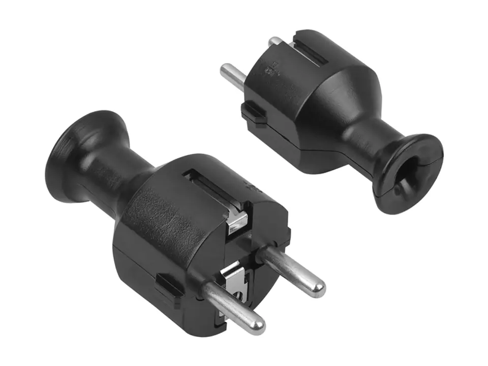 ⁨WT-40 plug straight, black. (1LM)⁩ at Wasserman.eu