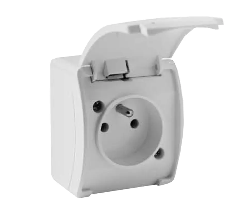 ⁨VG-1 Koala Gn. 2P+Z n/t IP44 white with flap white (1LM)⁩ at Wasserman.eu