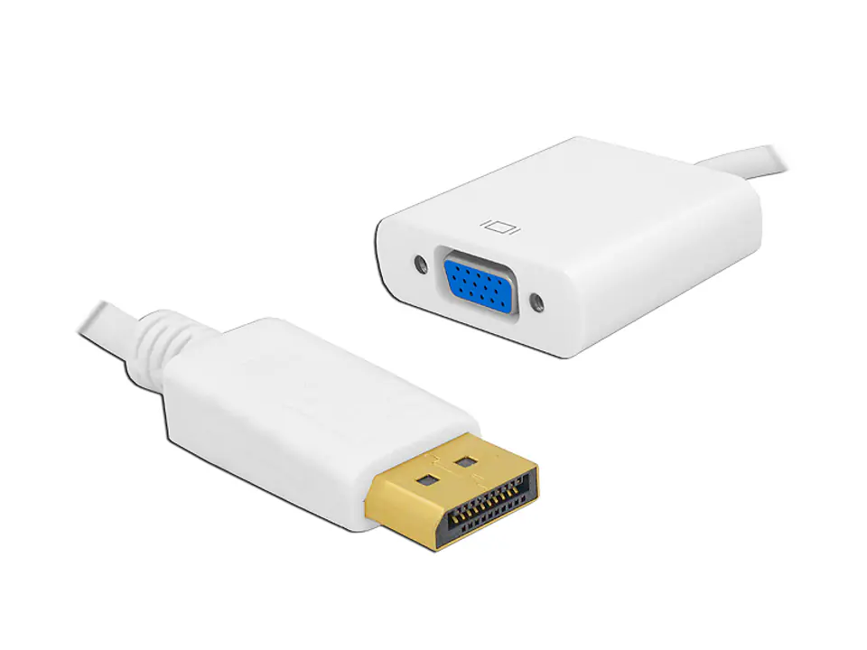 ⁨1 szt. Adapter wtyk DISPLAYPORT do VGA.⁩ w sklepie Wasserman.eu