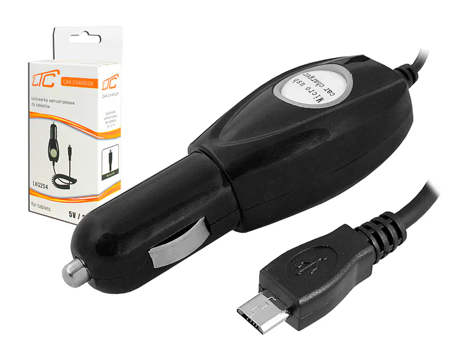 1 szt. Ładowarka samochodowa MICRO USB 2.1A. w sklepie Wasserman.eu
