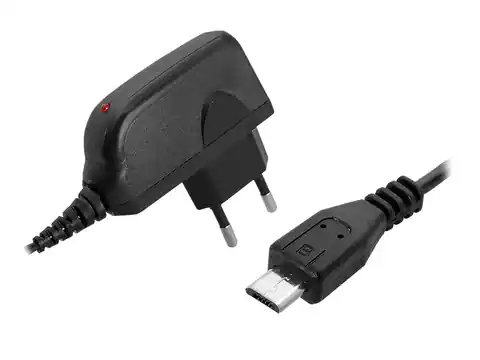 ⁨Wall charger, MICRO USB plug, 2.1A. (1LM)⁩ at Wasserman.eu