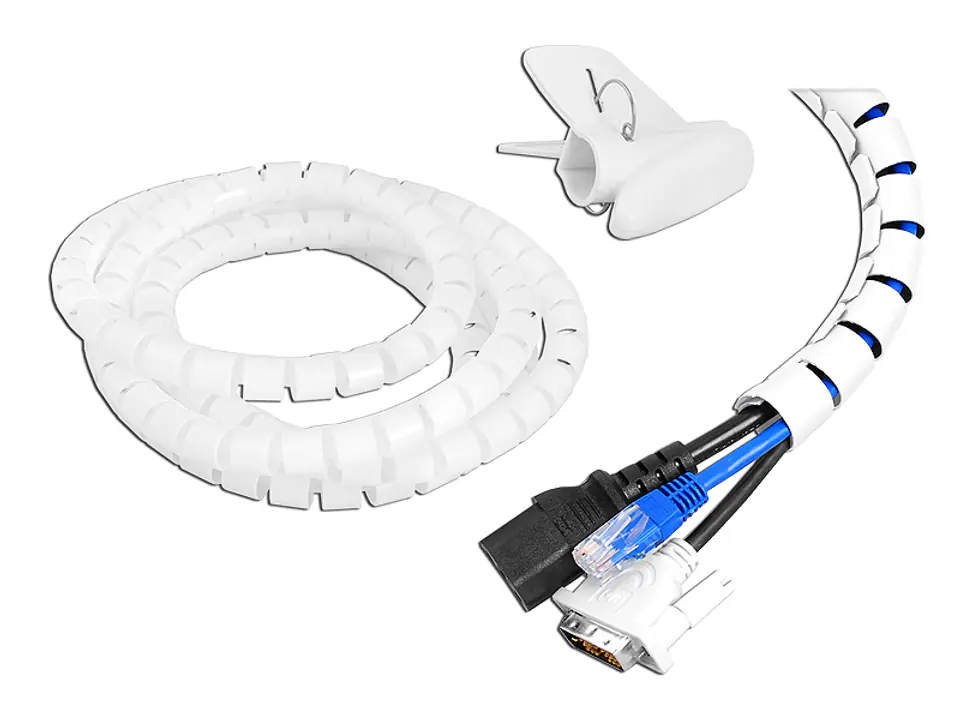 ⁨Organizer: cable cover ORG03, white. (1LM)⁩ at Wasserman.eu