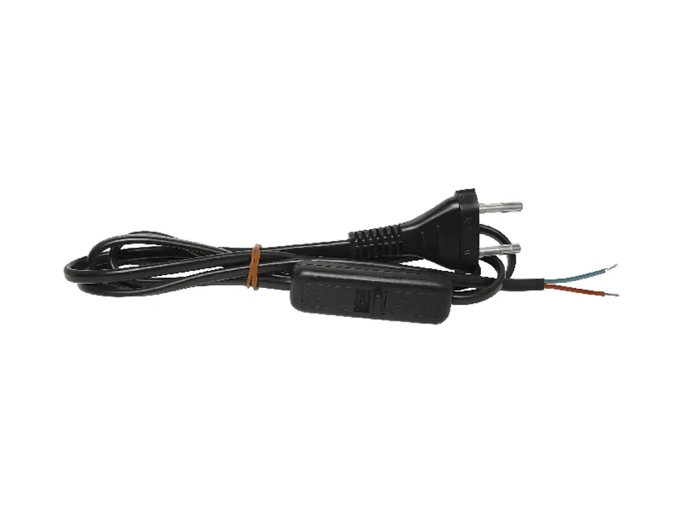 ⁨Power cable PL with switch 1.5m black, without terminal. (1LM)⁩ at Wasserman.eu