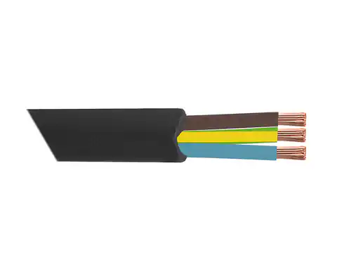⁨PS Power cord 3x1, 3m, black, with non-removable plug, 16A, UNI-SCHUCKO. (1LM)⁩ at Wasserman.eu