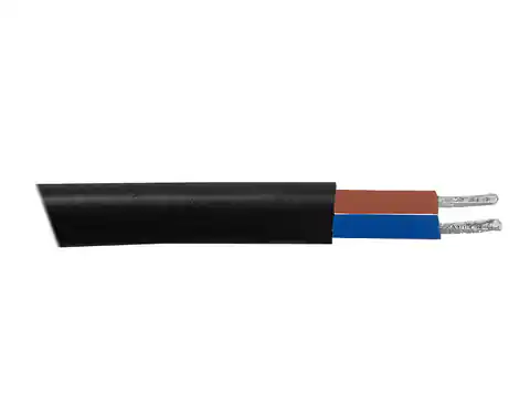 ⁨Power cable 2x0.5 black 2m (1LM)⁩ at Wasserman.eu