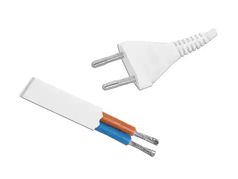 ⁨AC power cord 1.5 m, without terminal, white, PL. (1LM)⁩ at Wasserman.eu
