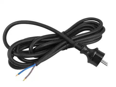 ⁨PS Tool connection lead, rubber with straight plug IP44 2x1.5 4 m H07RN-F. (1LM)⁩ at Wasserman.eu