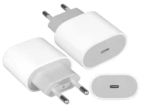 ⁨Wall charger 5V, 3A with USB Type-C socket (1LM)⁩ at Wasserman.eu