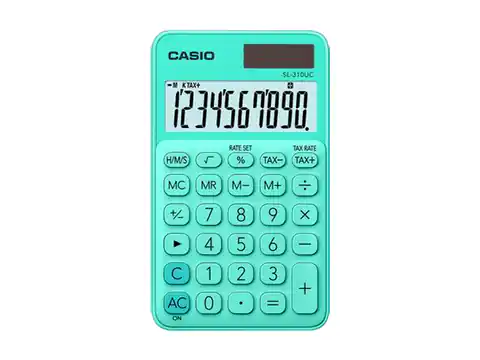 ⁨Casio SL-310UC-GN-S calculator, green. (1LM)⁩ at Wasserman.eu