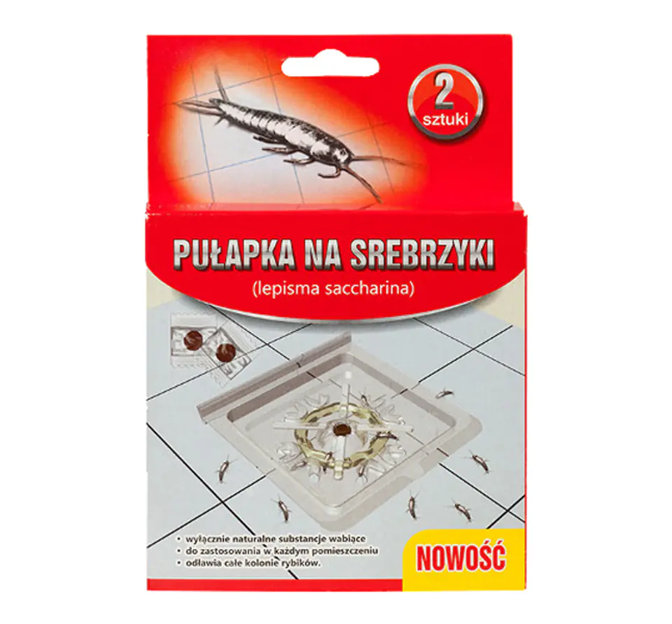 ⁨1 op. Panko pułapka na rybiki cukrowe klejowa z atraktantem 2szt - op.⁩ w sklepie Wasserman.eu