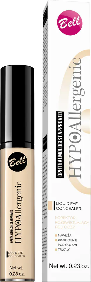 ⁨Bell Hypoallergenic Eye Illuminating Concealer No. 01 6.5g⁩ at Wasserman.eu