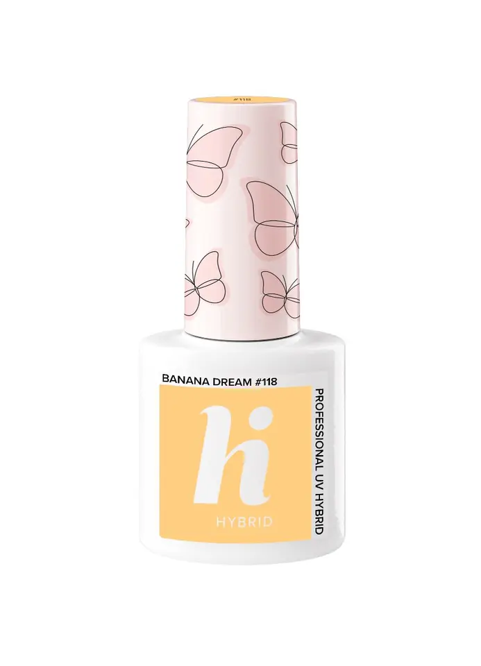 ⁨Hi Hybrid Lakier hybrydowy Butterfly #118 Banana Dream 5ml⁩ w sklepie Wasserman.eu