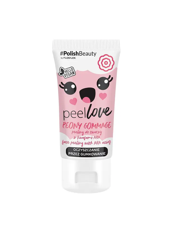 ⁨Floslek PeelLove Face Scrub with AHA Peony Gommage Acids 75ml⁩ at Wasserman.eu