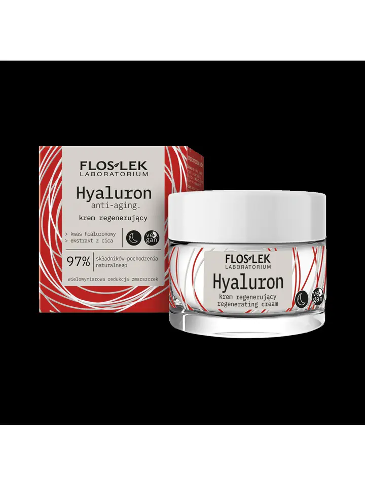 ⁨Floslek Hyaluron Regenerating Night Cream 50ml⁩ at Wasserman.eu