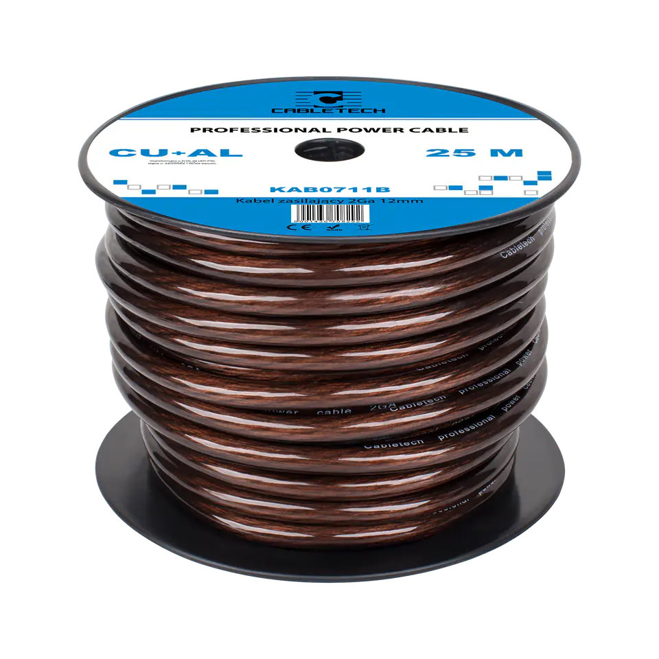 Kabel samochodowy 2Ga OD12mm CU+AL w sklepie Wasserman.eu